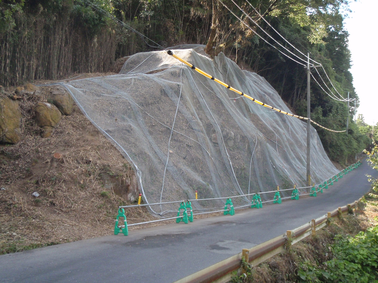 21南建道改第1号 田山高山橋線落石対策工事